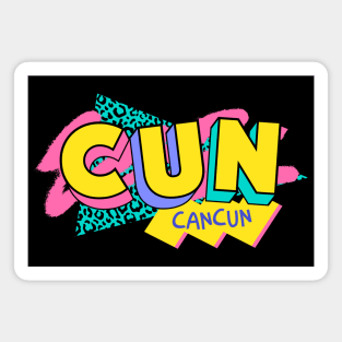 Retro 90s Cancun CUN / Rad Memphis Style / 90s Vibes Magnet